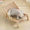 Load image into Gallery viewer, Adjustable Wooden Cat Lounge Chair
